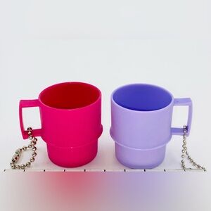 Tupperware mini Toy Mug/cup keychain
